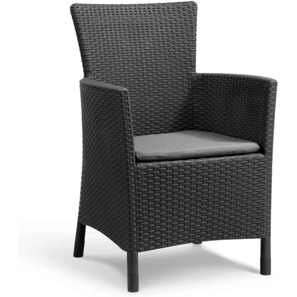 Keter - Conjunto de exterior 2 plazas Iowa Balcony grafito - BricoandPool