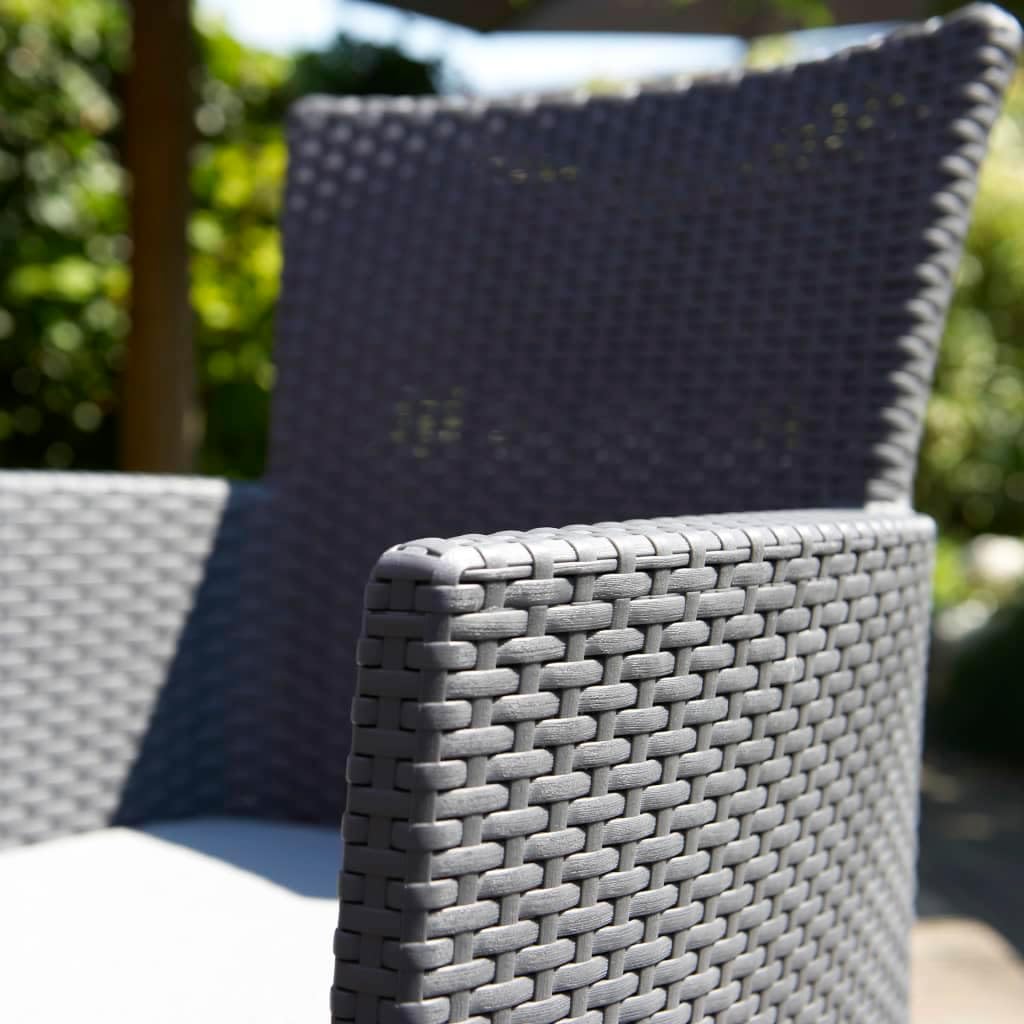 Keter - Conjunto de exterior 2 plazas Iowa Balcony grafito - BricoandPool