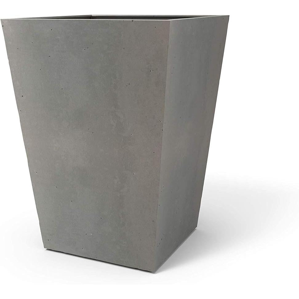 Keter - Maceta de jardín betón cuadrada efecto hormigón 40 cm gris - BricoandPool