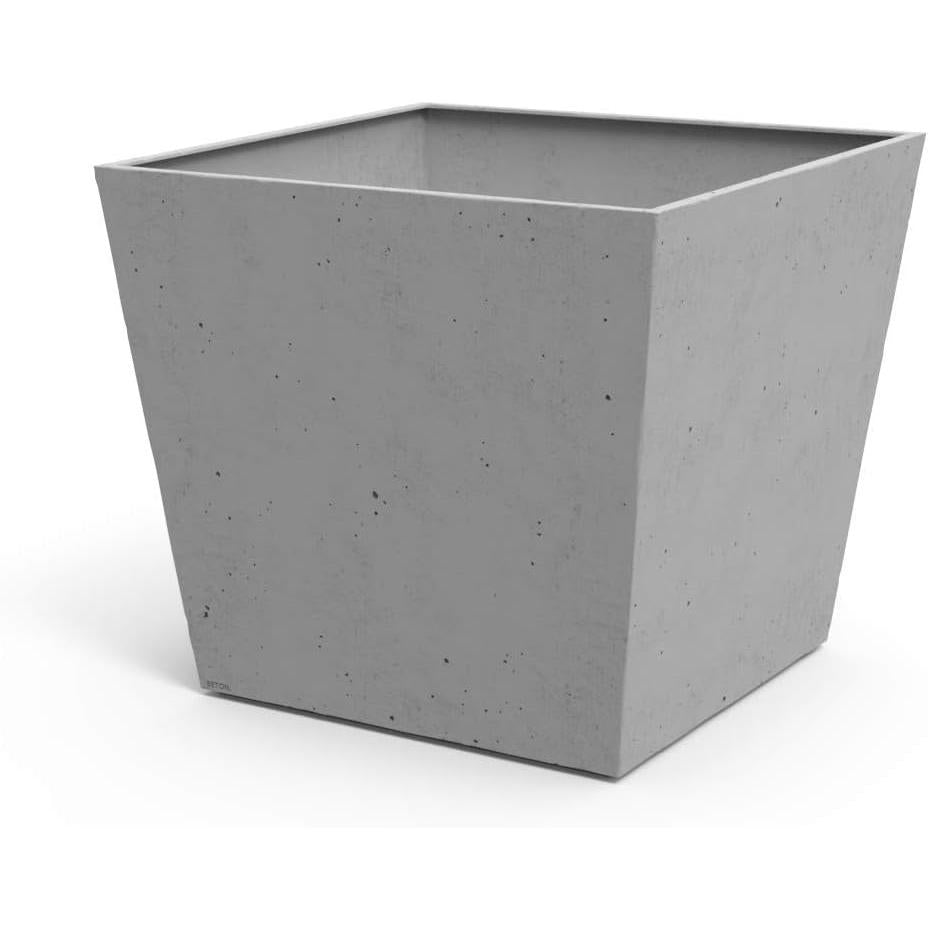 Keter - Maceta de jardín betón cuadrada efecto hormigón 48 cm gris - BricoandPool