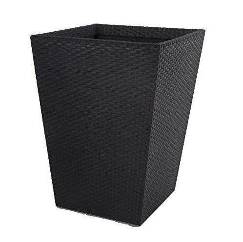 Keter - Maceta de jardín mediana ratán grafito - BricoandPool