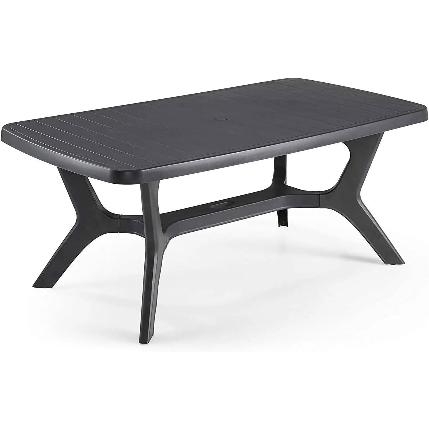 Keter - Mesa de comedor de exterior Baltimore grafito - BricoandPool