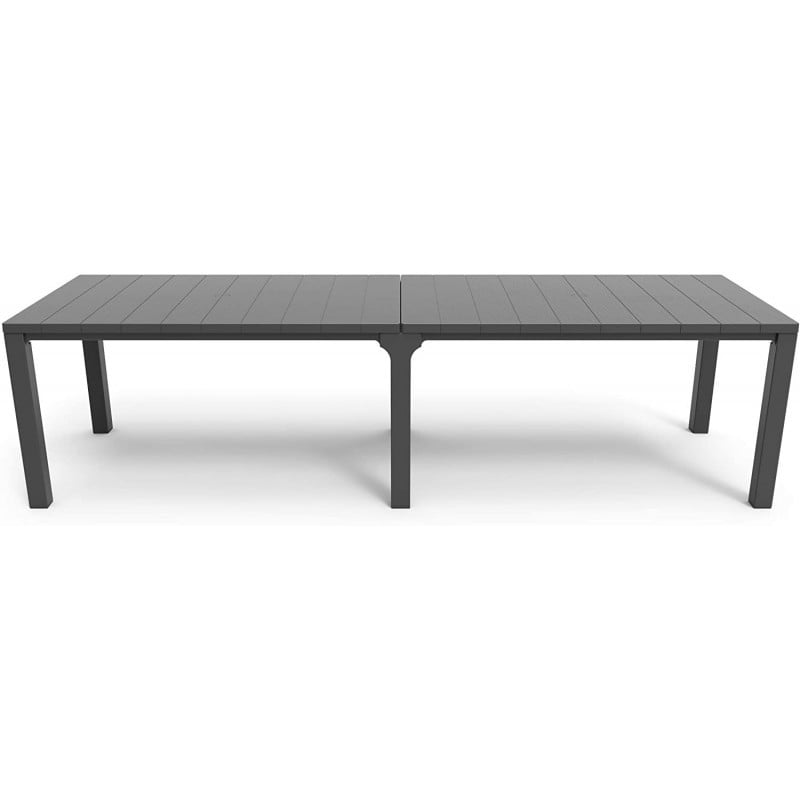 Keter - Mesa de comedor de exterior Julie Doble grafito - BricoandPool