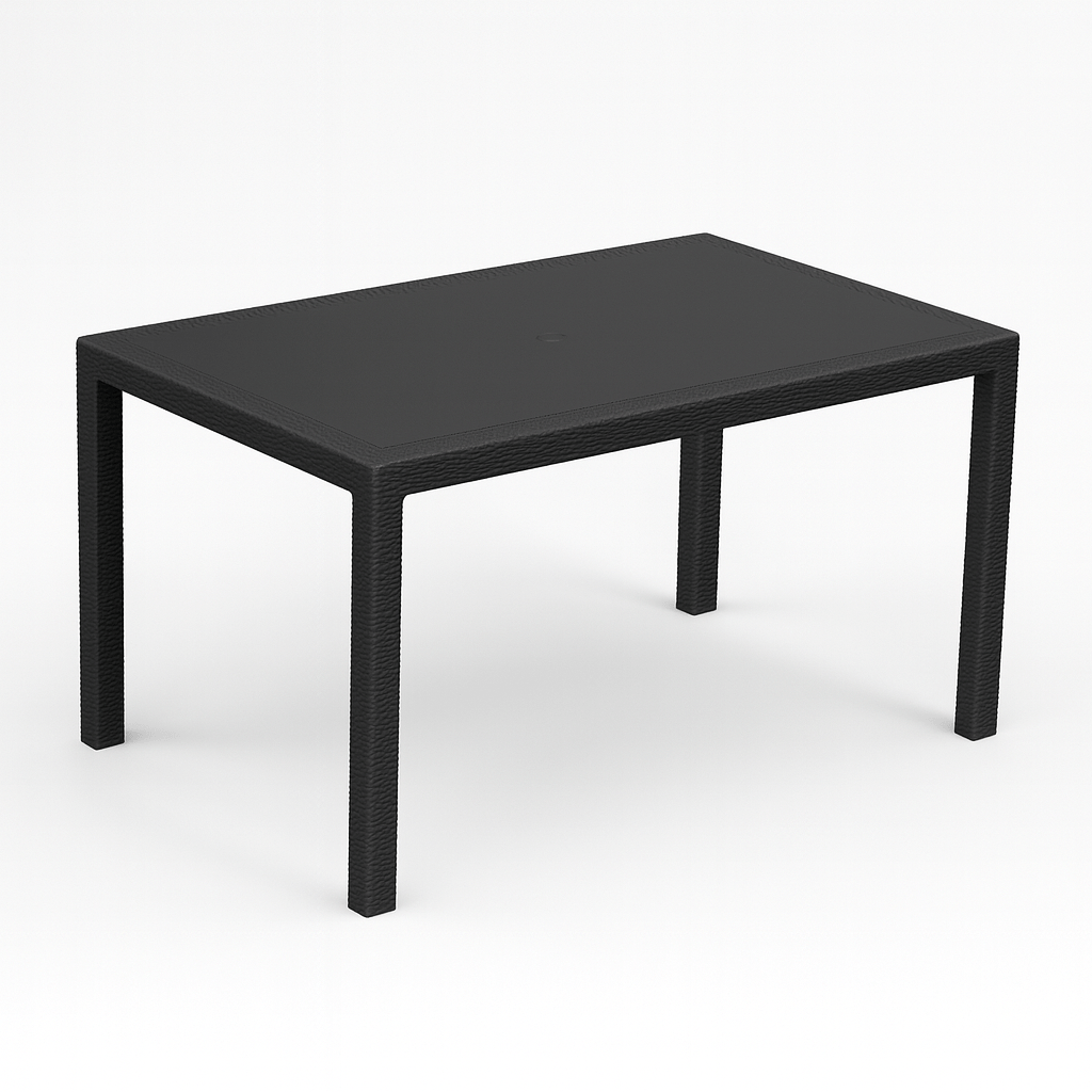 Keter - Mesa de comedor de exterior Melody grafito - BricoandPool