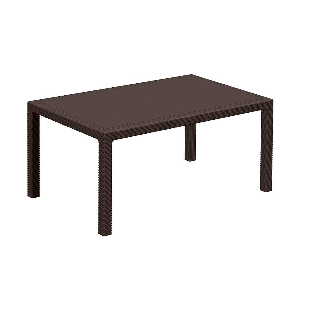 Keter - Mesa de comedor de exterior Melody marrón - BricoandPool