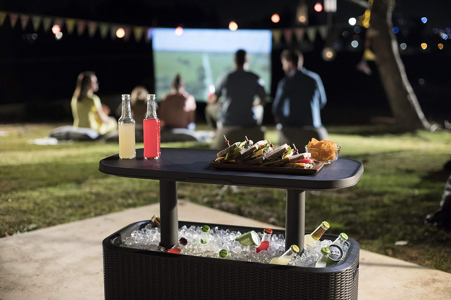 Keter - Nevera de jardín Bevy Bar marrón - BricoandPool