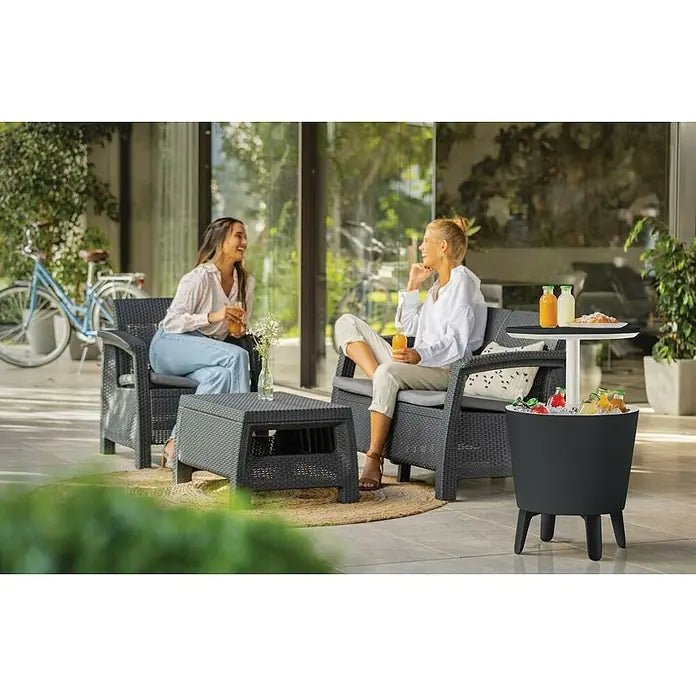 Keter - Nevera de jardín Cool Bar grafito - BricoandPool