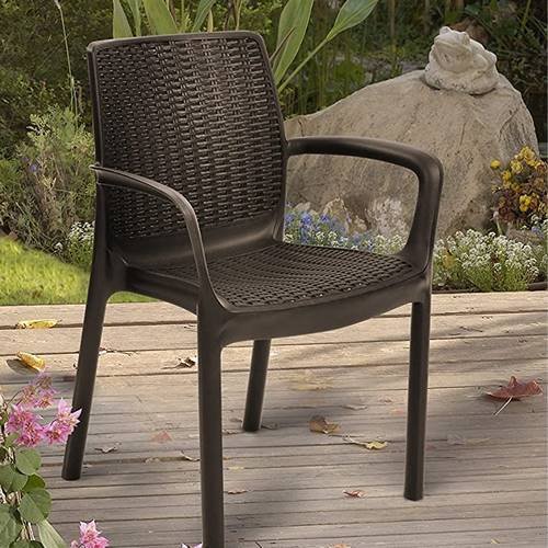 Keter - Silla de exterior Bali marrón - BricoandPool