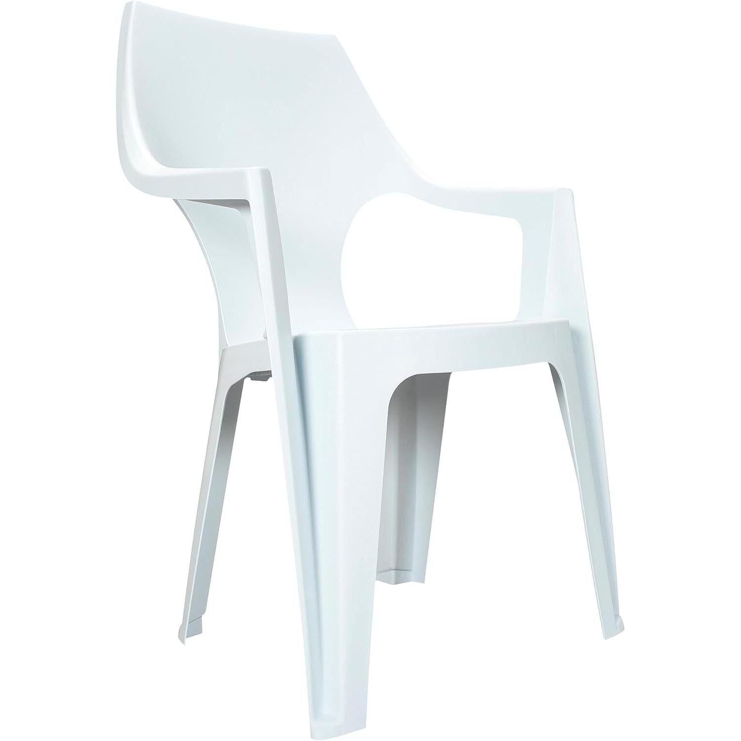 Keter - Silla de exterior Dante High Back blanco - BricoandPool