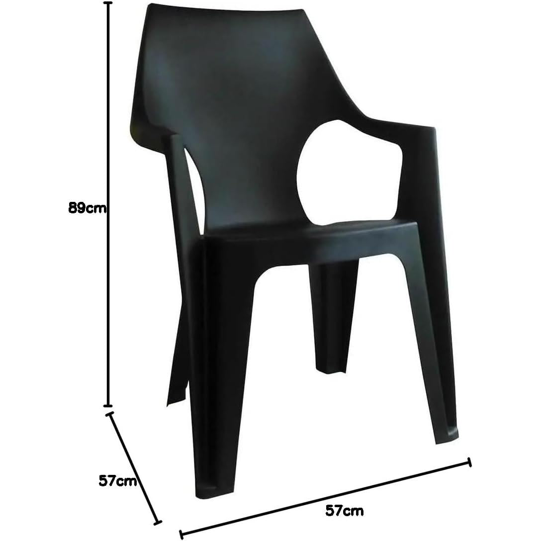 Keter - Silla de exterior Dante High Back grafito - BricoandPool