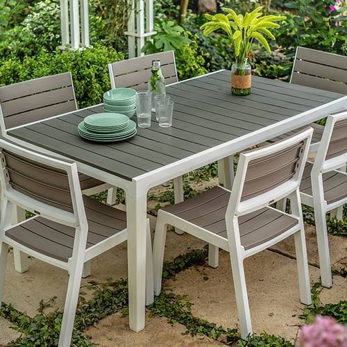 Keter - Silla de exterior Harmony beige/topo - BricoandPool