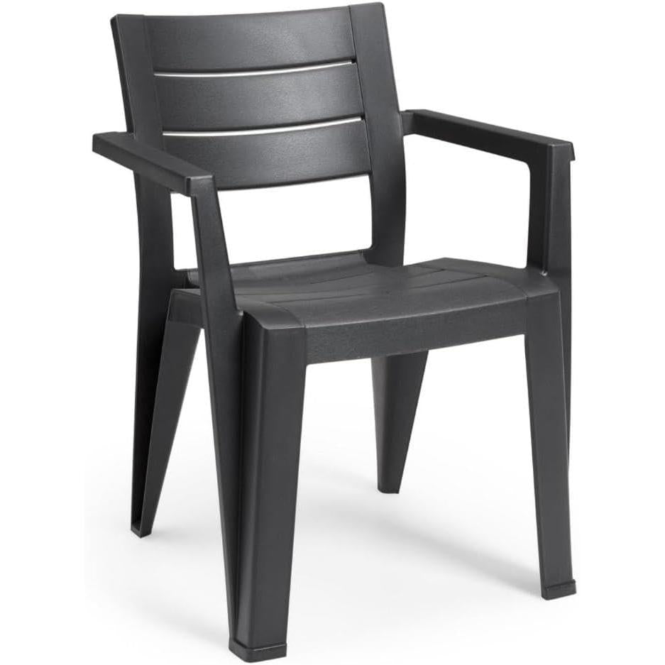Keter - Silla de exterior Julie grafito - BricoandPool