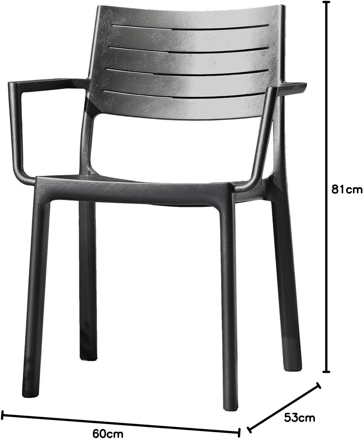 Keter - Silla de exterior Metaline metal - BricoandPool