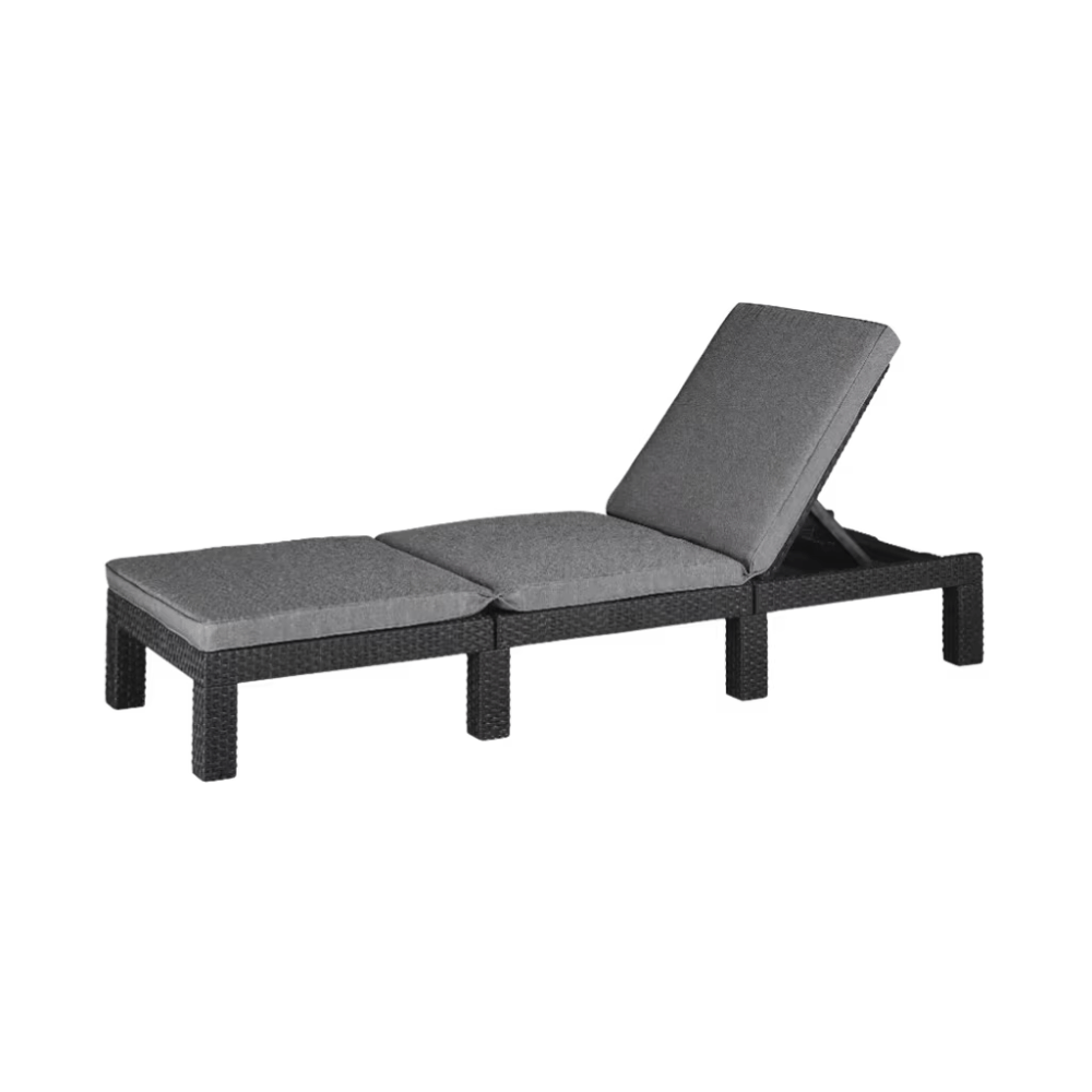 Keter - Tumbona de exterior Daytona Deluxe grafito - BricoandPool