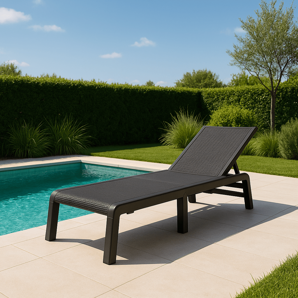 Keter - Tumbona de exterior Mallorca sin cojín grafito - BricoandPool