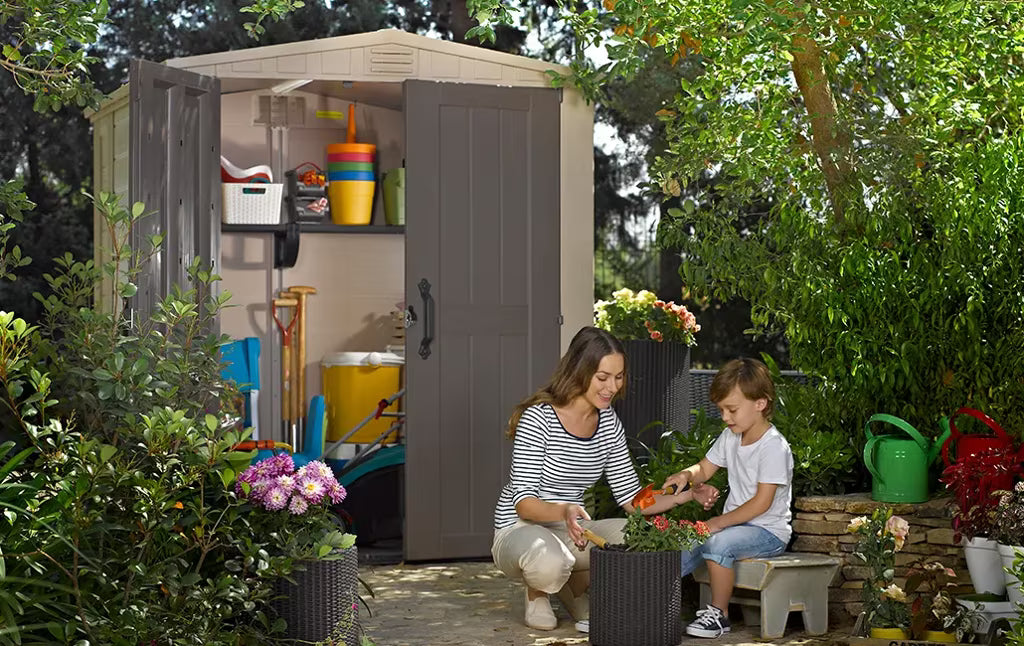 Keter - Cabane d'extérieur Factor 6x6 marron/beige