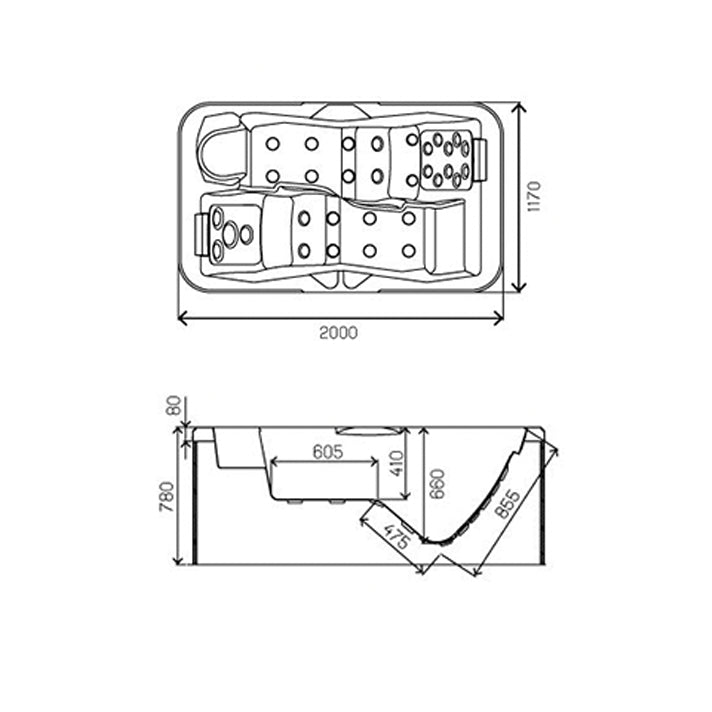 Kinedo - Spa hidromasaje Aral A200 - BricoandPool