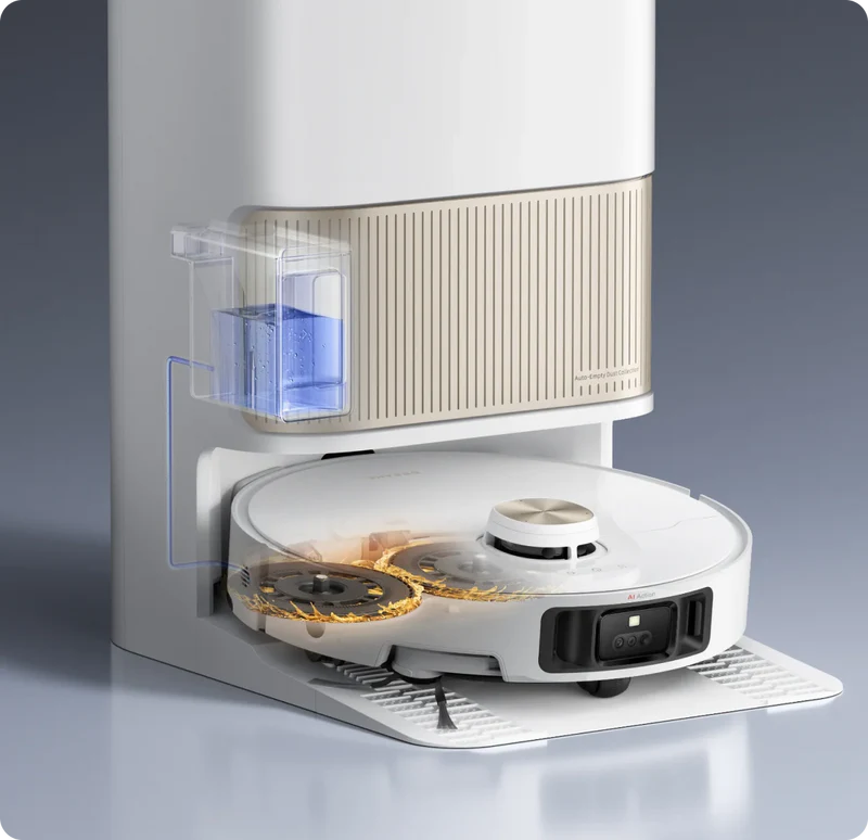 Recarga automática inteligente da solução de limpeza