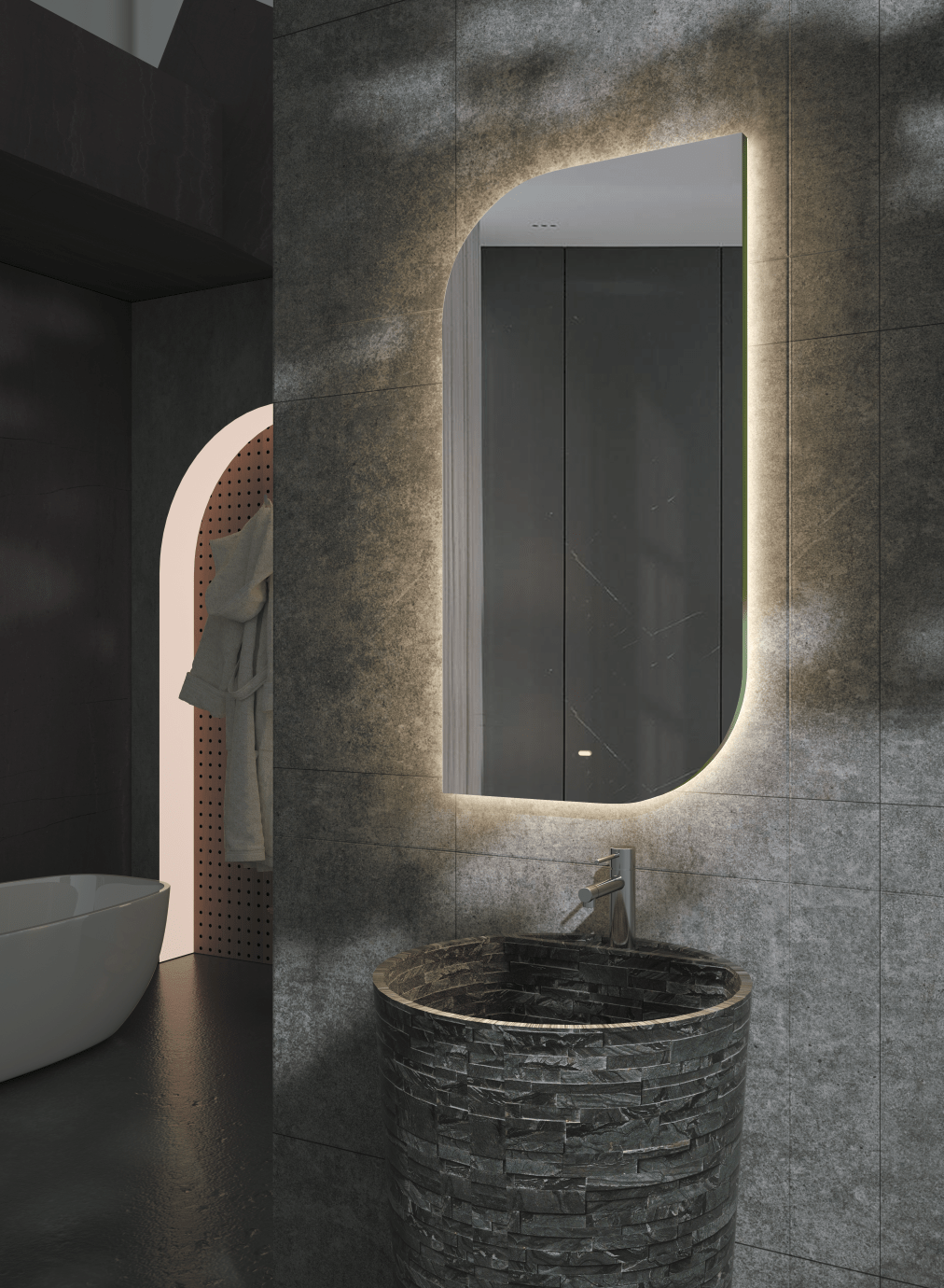 Ledimex - Espejo de baño con luz LED Cardiff - BricoandPool