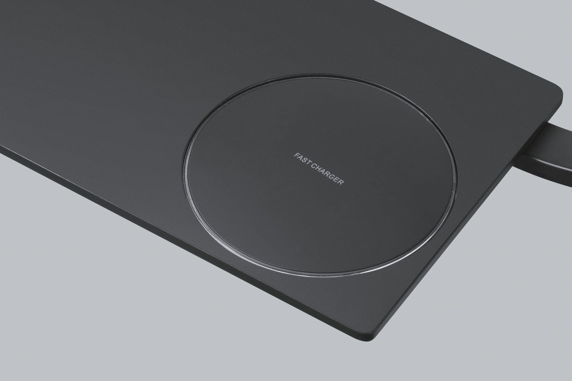 Ledimex - Espejo de baño con luz LED con cargador para móvil Concept Negro Mate - BricoandPool