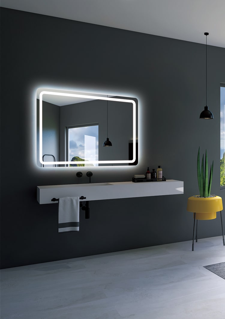 Ledimex - Espejo de baño con luz LED Grecia - BricoandPool