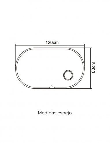 Ledimex - Espejo de baño con luz LED Indiana - BricoandPool
