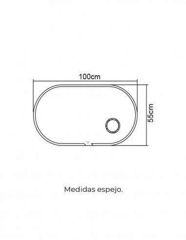 Ledimex - Espejo de baño con luz LED Indiana - BricoandPool