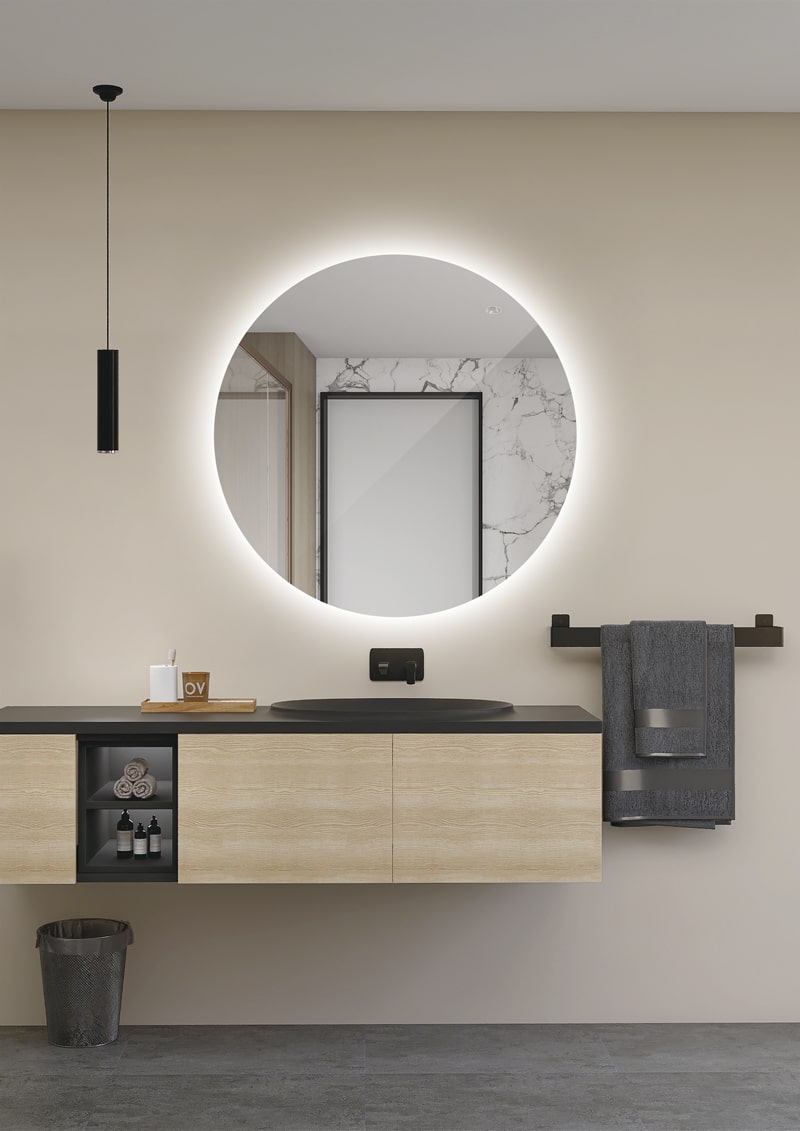 Ledimex - Espejo de baño con luz LED Lisboa - BricoandPool