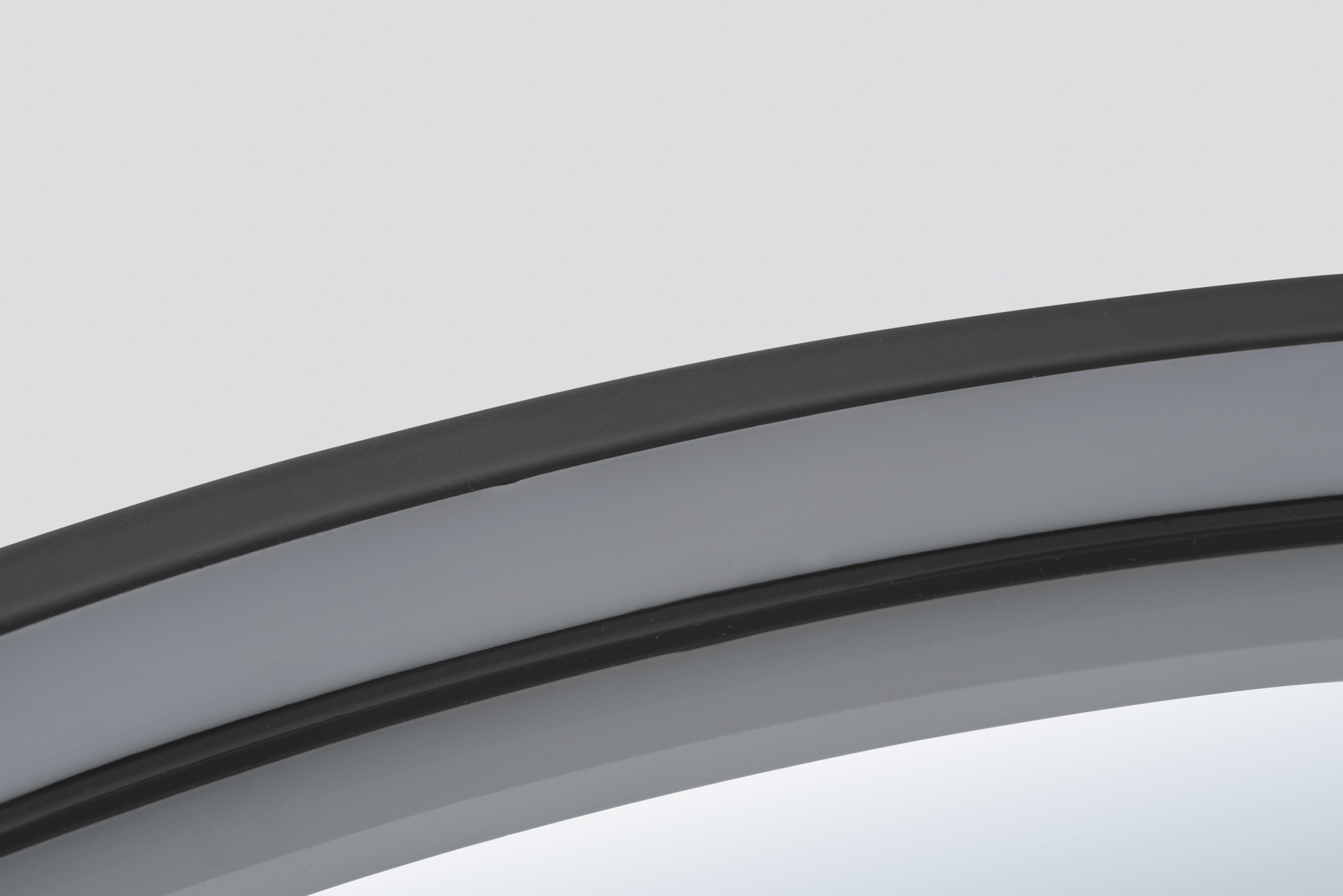 Ledimex - Espejo de baño con luz LED Nepal Negro Mate - BricoandPool