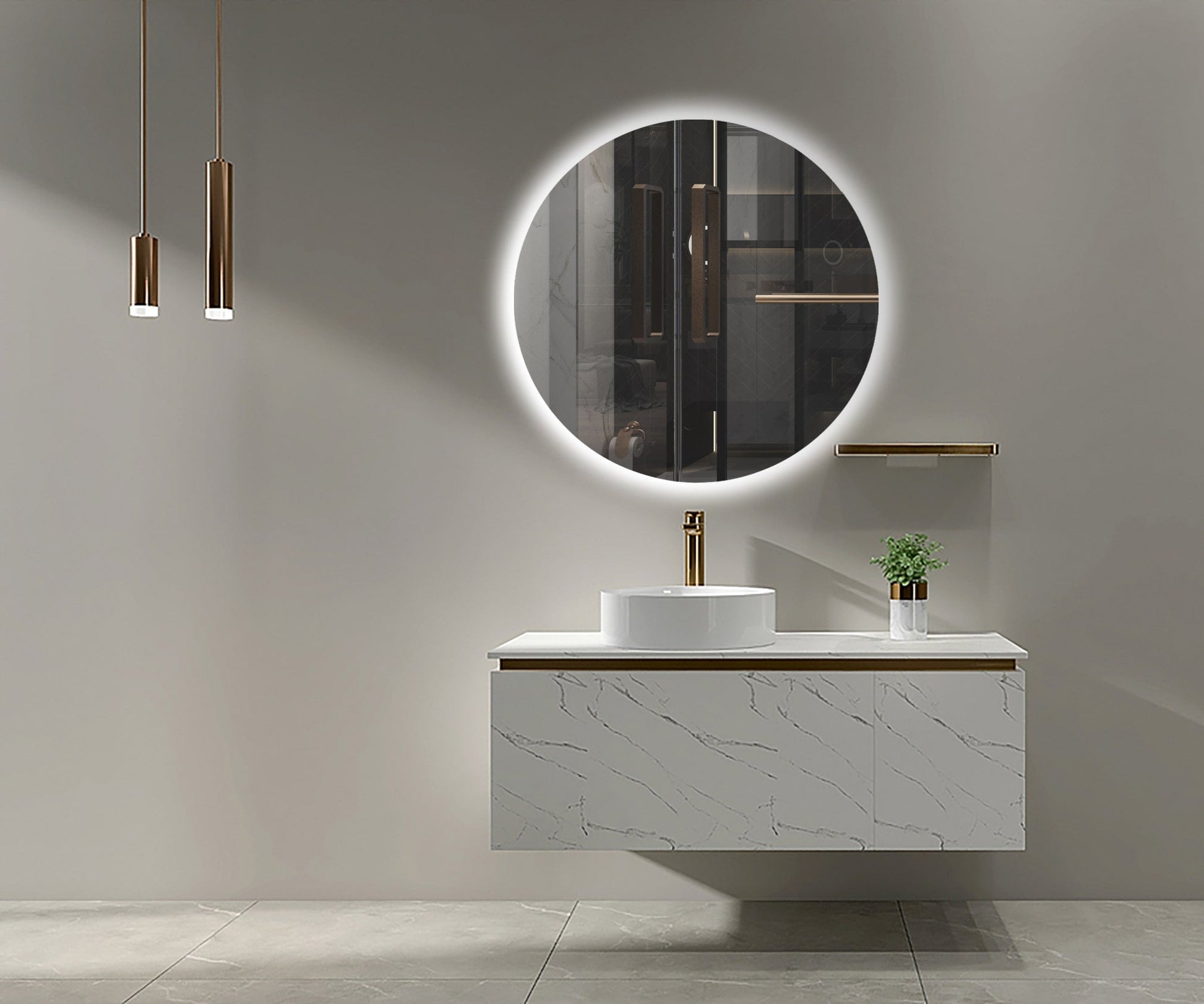 Ledimex - Espejo de baño con luz LED Oporto - BricoandPool