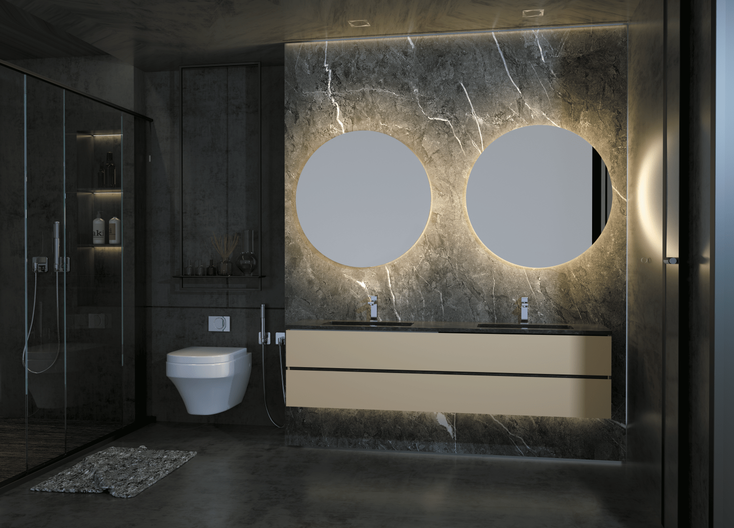 Ledimex - Espejo de baño con luz LED Oporto Luz Calida 3000K - BricoandPool