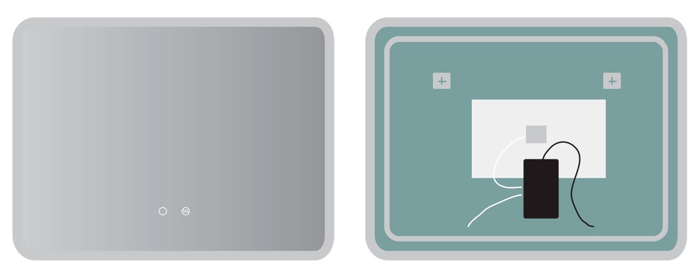 Ledimex - Espejo de baño con luz LED Praga - BricoandPool