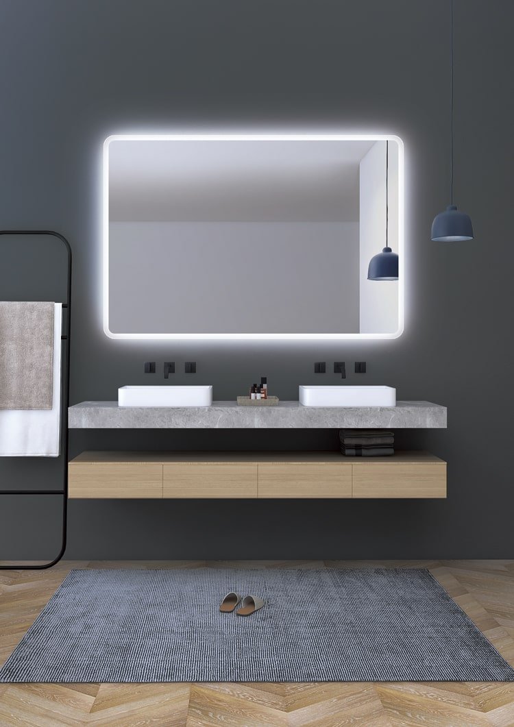 Ledimex - Espejo de baño con luz LED Praga - BricoandPool