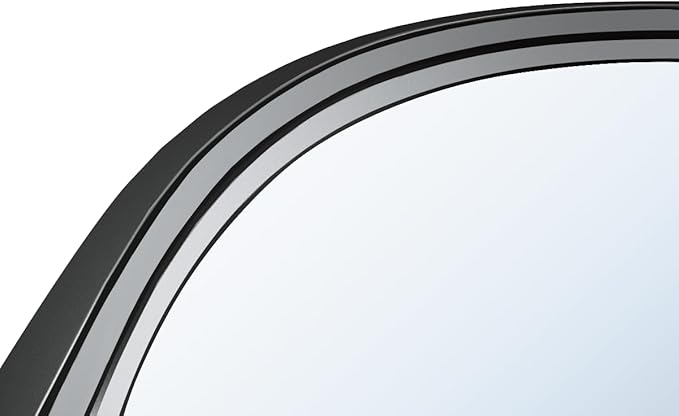 Ledimex - Espejo de baño con luz LED Río 90x50 Negro Mate - BricoandPool