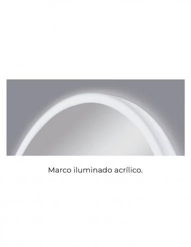 Ledimex - Espejo ovalado marco iluminado Canadá de LED - BricoandPool