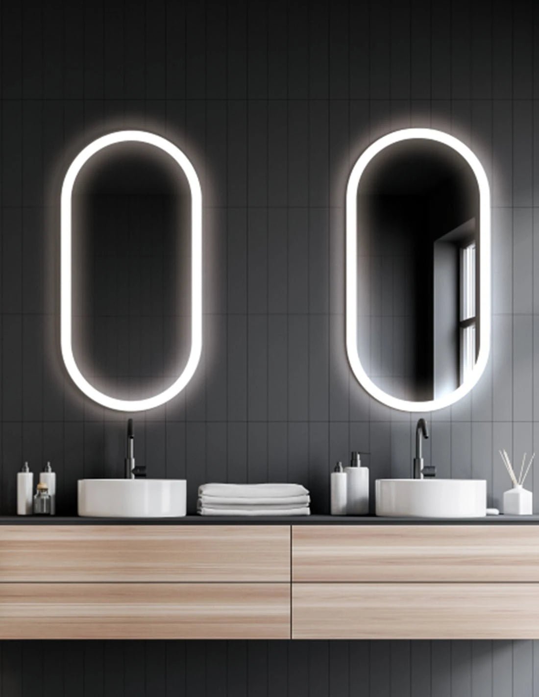 Ledimex - Espejo ovalado marco iluminado Canadá de LED - BricoandPool