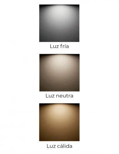 Ledimex - Espejo redondo baño Paris marco negro de LED - BricoandPool