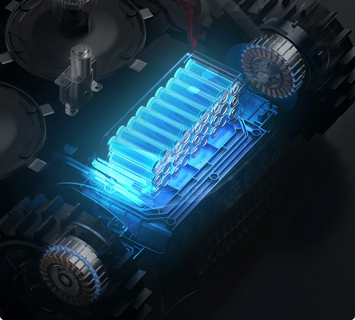 Potencia amplificada: batería de 36 V