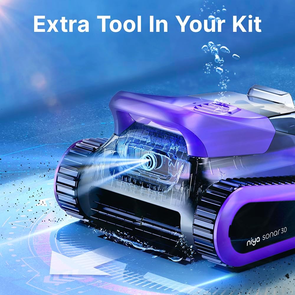 Maytronics - Robot Limpiafondos de piscina sin cable Niya Sonar 30 - BricoandPool