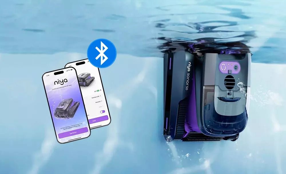 Maytronics - Robot Limpiafondos de piscina sin cable Niya Sonar 50 - BricoandPool