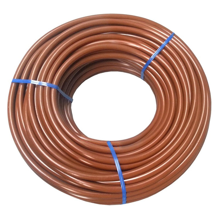 Irrigação de gotejamento marrom flexível de microtubus 6x4 mm (bobina de 12 ou 50 m)