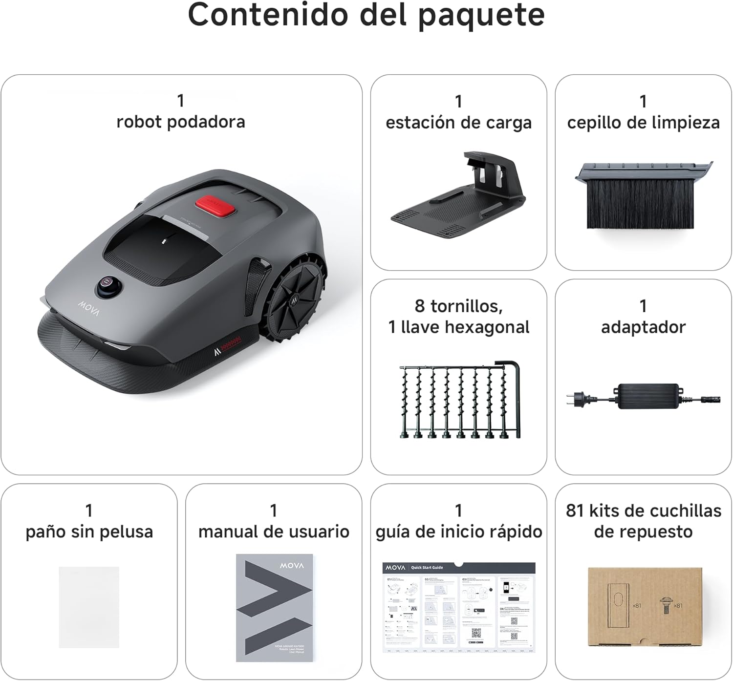 Mova – 600 Kit robot cortacésped - BricoandPool