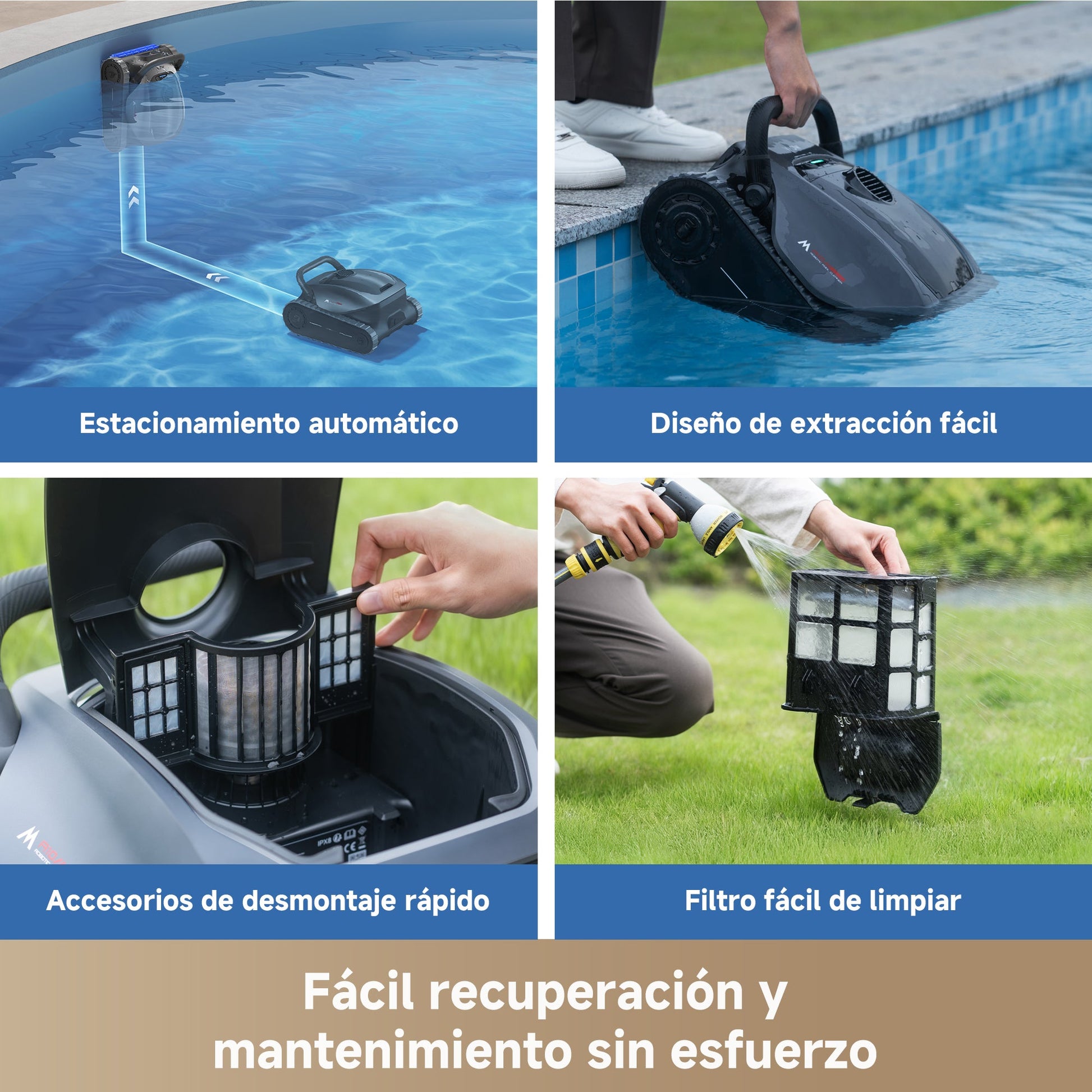 Mova - Diver A10 Robot Limpiafondos de piscina de batería sin cable - BricoandPool