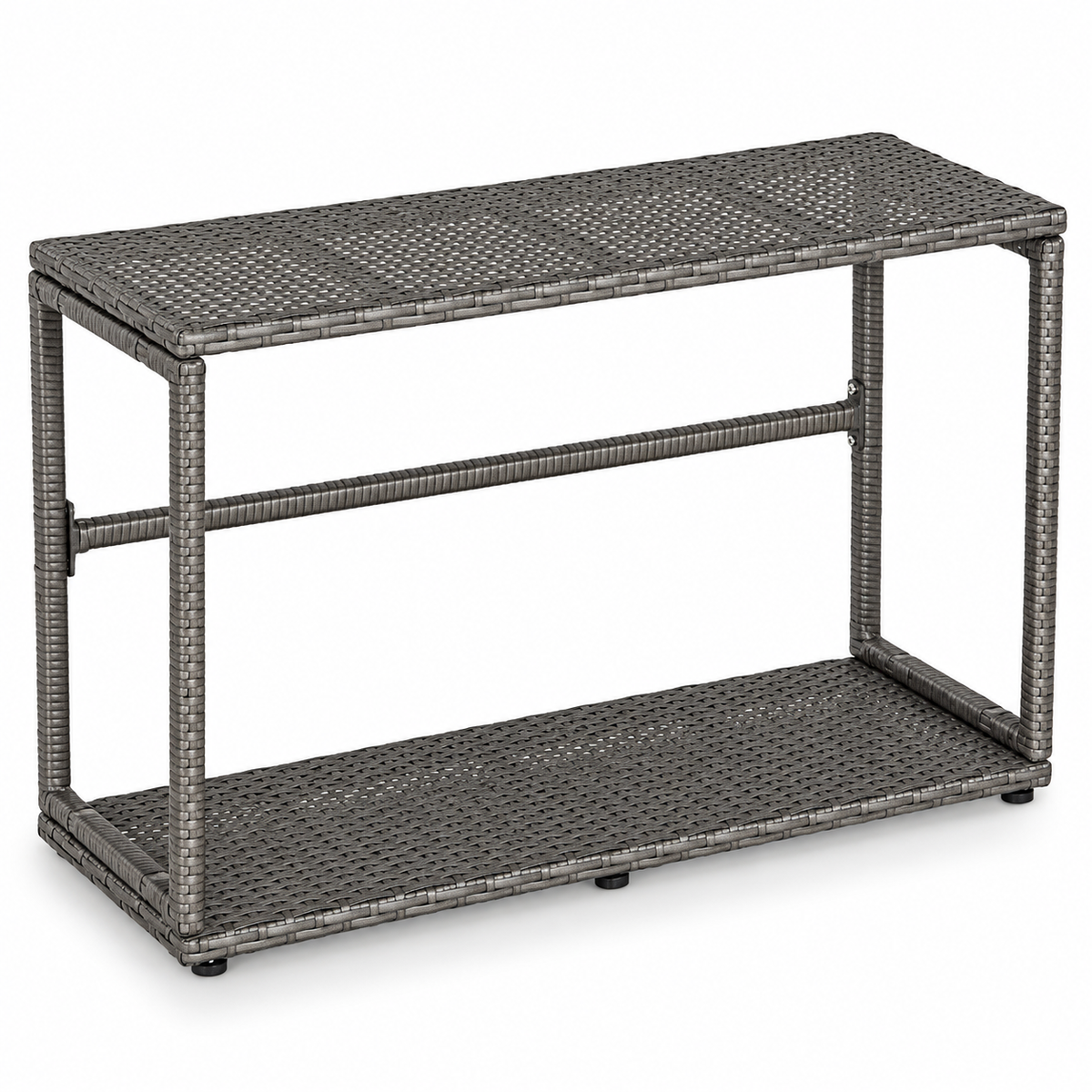 Idromassaggio gonfiabile quadrato 4 posti Tekapo + set mobili in rattan, MSpa