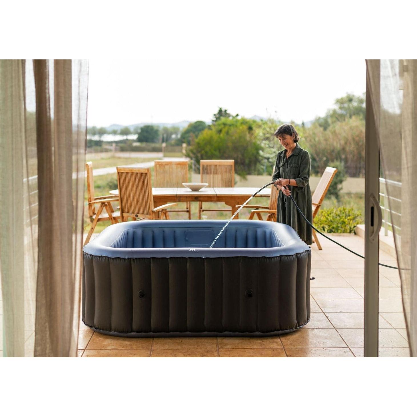 MSpa – Spa hinchable cuadrado Tekapo 4–6 personas - BricoandPool