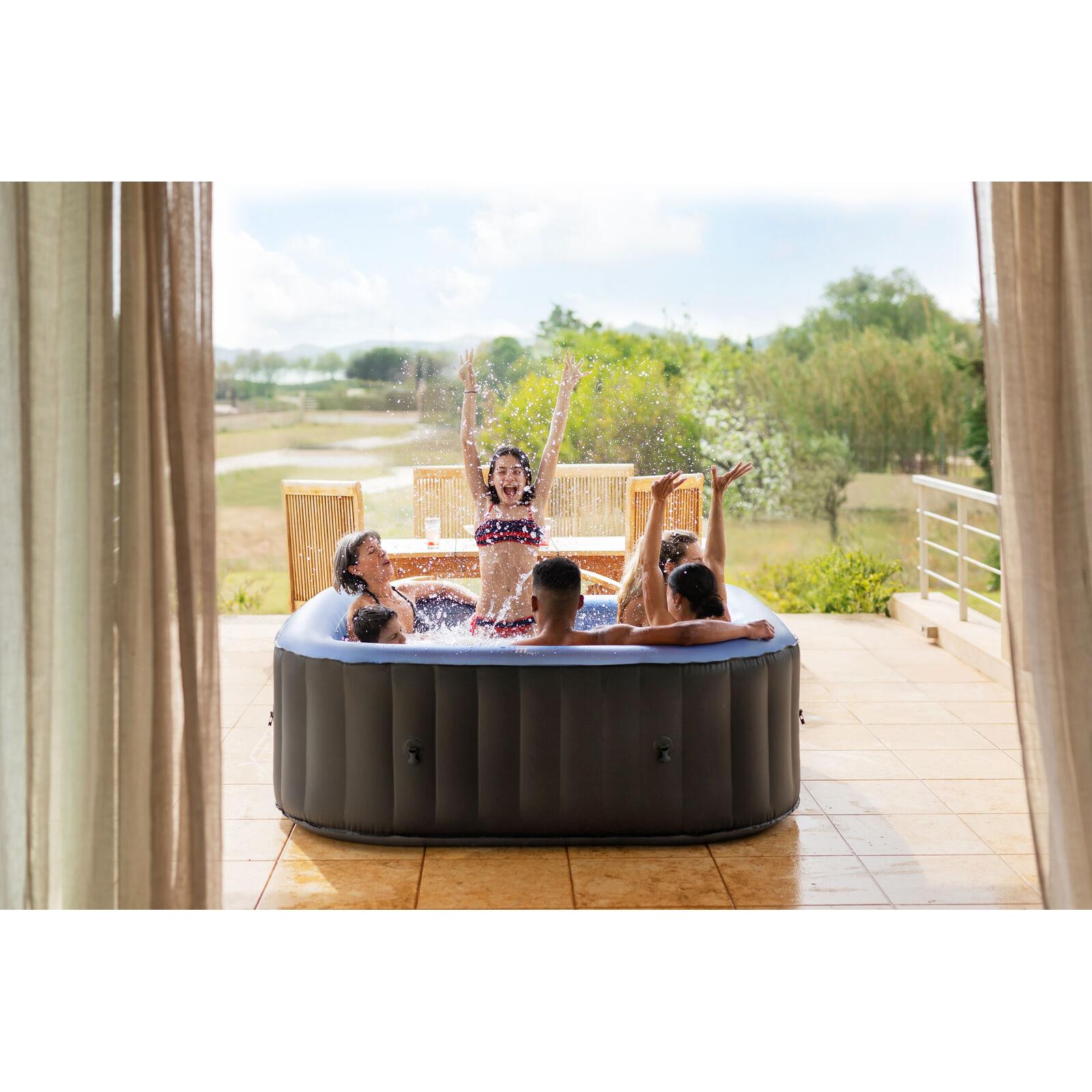 MSpa – Spa hinchable cuadrado Tekapo 4–6 personas - BricoandPool