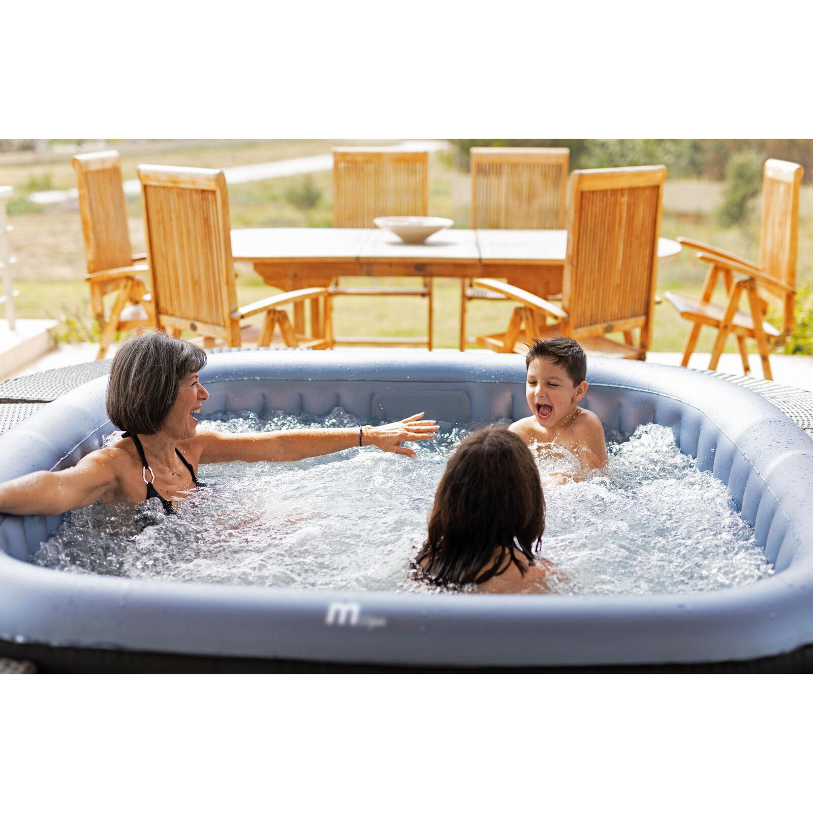 MSpa – Spa hinchable cuadrado Tekapo 4–6 personas - BricoandPool