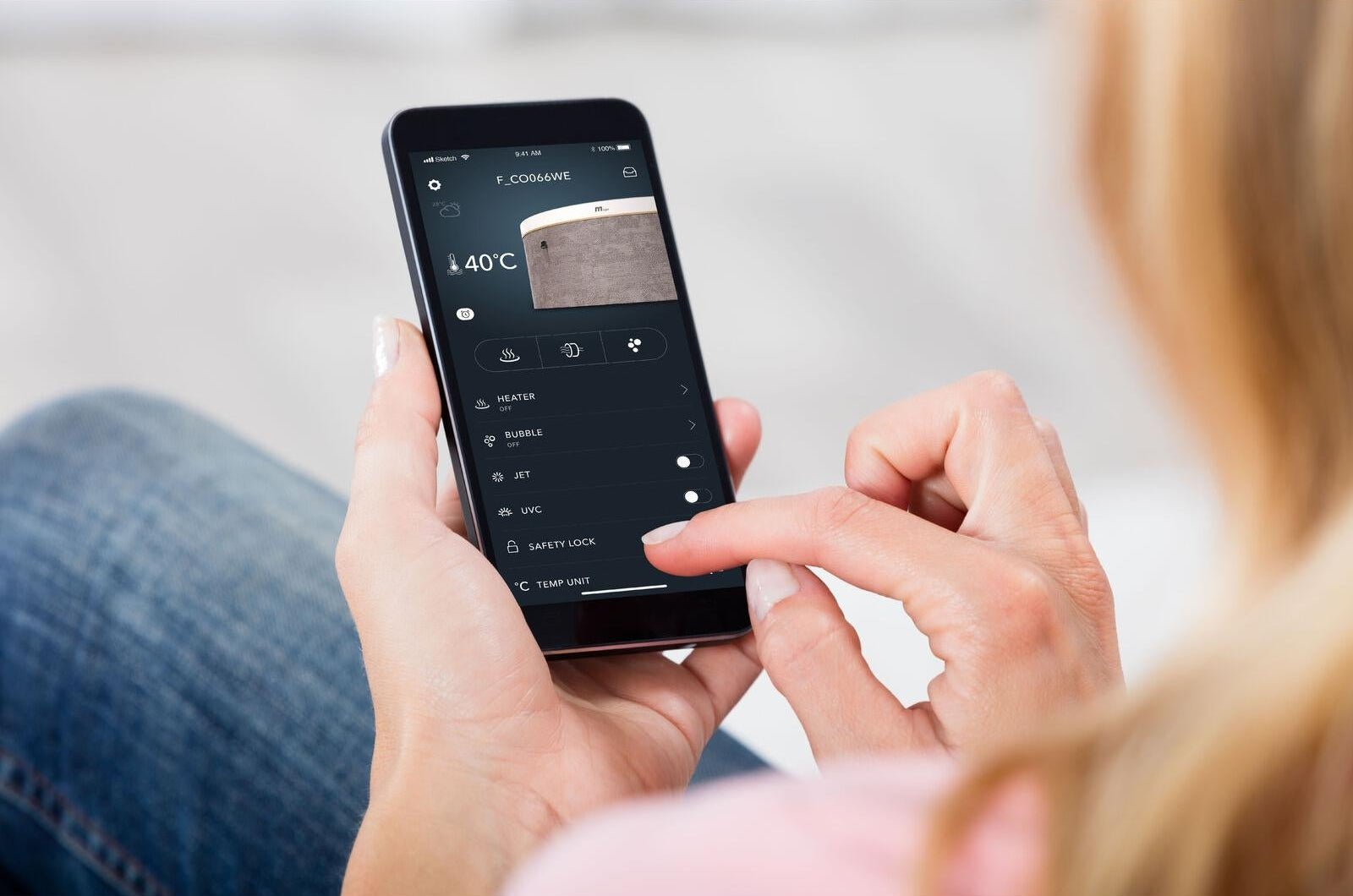 MSpa - Spa hinchable semirrígido circular Cocoon - Eco 4–6 personas - BricoandPool