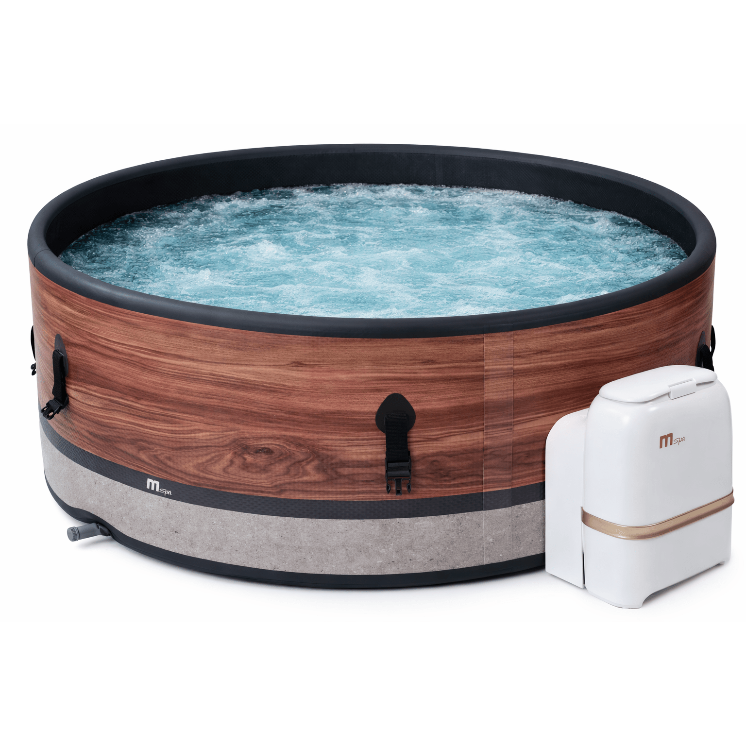MSpa - Spa hinchable semirrígido circular Duet - Eco 4 - 6 personas - BricoandPool