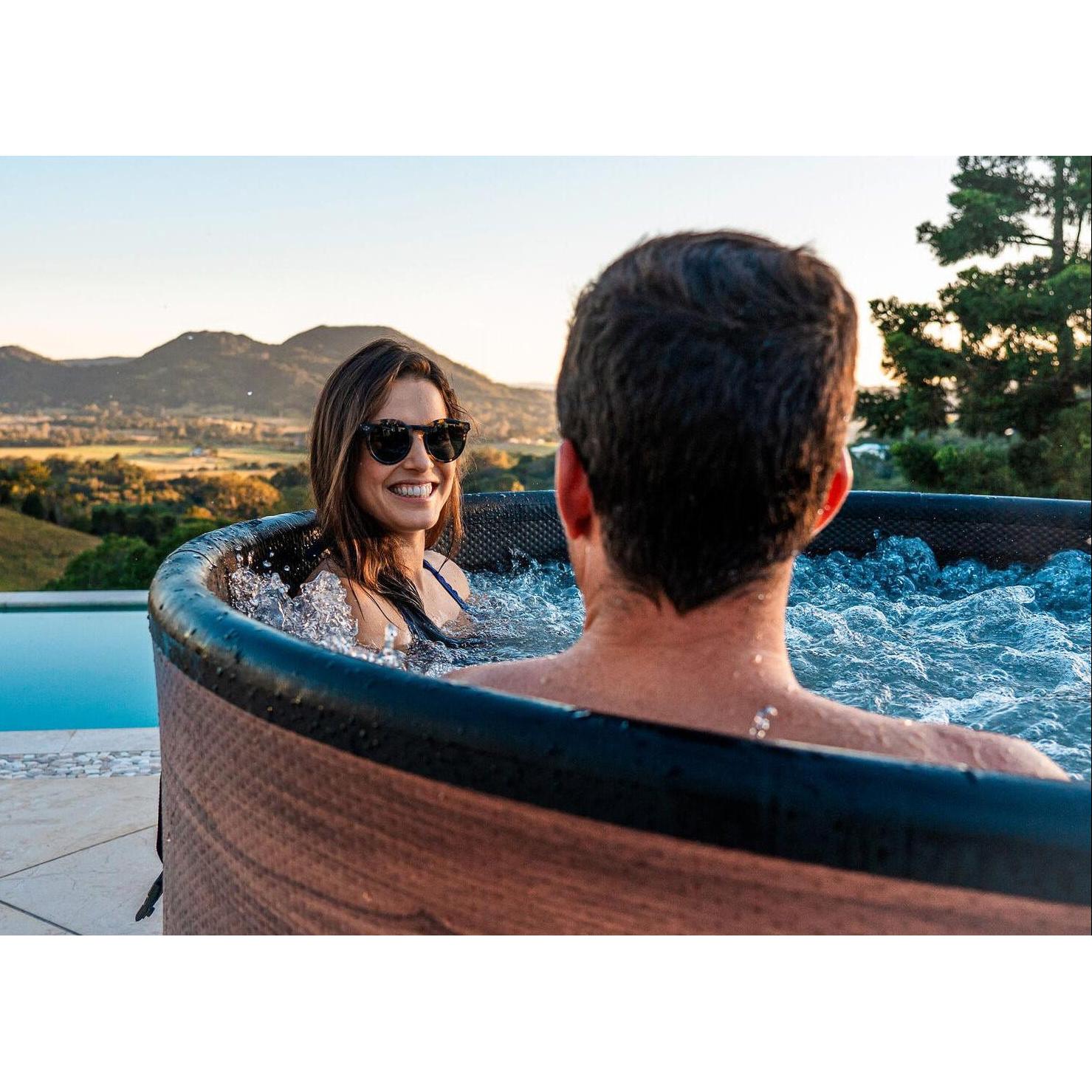 MSpa - Spa hinchable semirrígido circular Duet - Eco 4 - 6 personas - BricoandPool